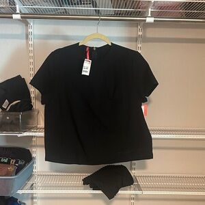 SPANX Elegant Black Crop Top